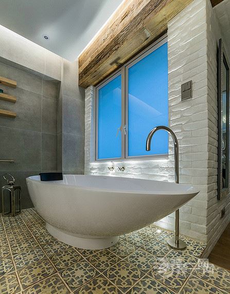 重庆城市天地96平米底跃美式装修风格效果图