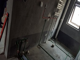 谦祥万和城  80平2404在建工地装修案例