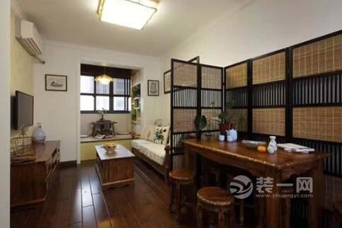 小户型60平中式风格装修设计